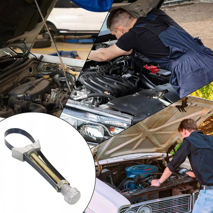 ✨LAST DAY ONLY 49% OFF🔥USA NEW Auto Car Diameter Adjustable Oil Filter Removal Strap Wrench Tool