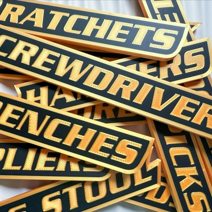 🔥Hot Sale 70% Off - 12-Pack Personalized Magnetic Toolbox Labels