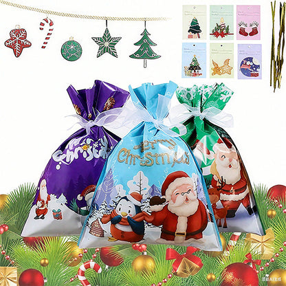 🎁 【LIMITED TIME OFFER】Christmas Tie Gift Bag🎀 with 30 FREE Greeting Cards! 🎁