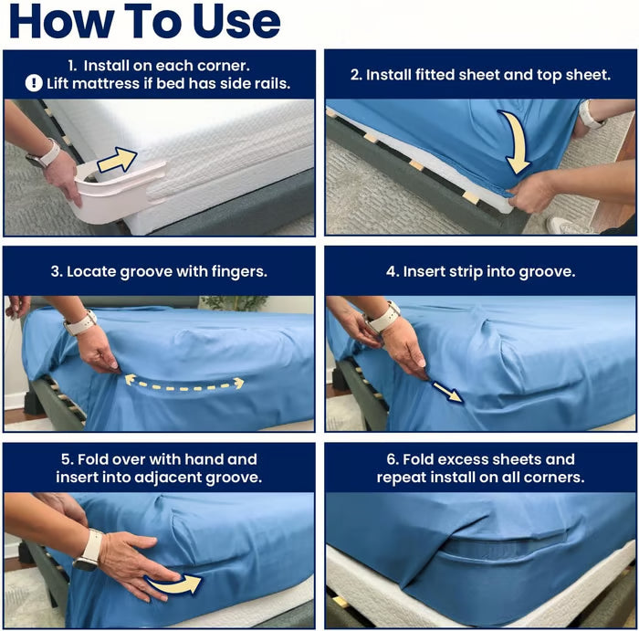 💖Last Day 49% OFF💖Sheet Holders - Secure Bed Sheets Firmly in Place