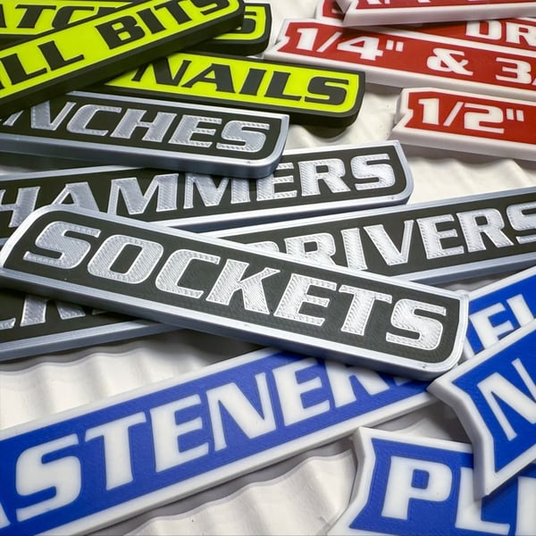 🔥Hot Sale 70% Off - 12-Pack Personalized Magnetic Toolbox Labels