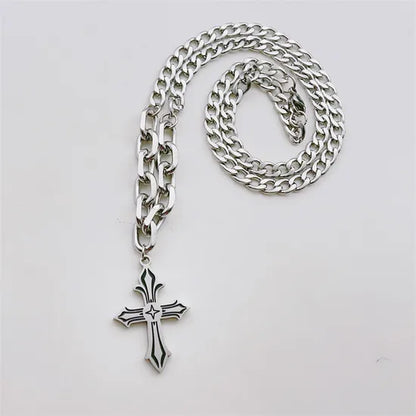 Cross Pendant Hip-Hop Necklace